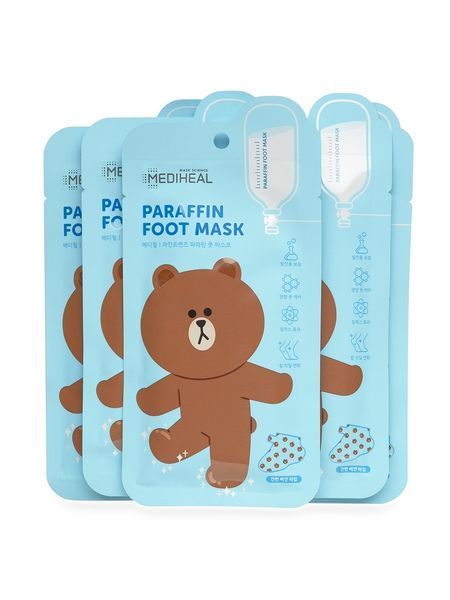 Маска для ніг відлущуюча Mediheal Line Friends Paraffin Foot Mask (1 пара) NC000369 фото