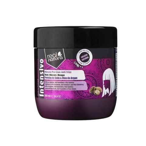 Маска для гладкості та блиску волосся Real Natura M&Aacute;SCARA SEM SAL PRO-LISOS ANTI FRIZZ ARGAN, 500 мл NC003935 фото