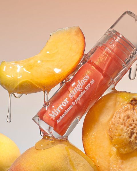 Сонцезахисний блиск для губ HUGS Mirror Sungloss Antioxidants & Peptides Sparkling Bellini SPF 20+ PA++, 5.5 мл NC004580 фото