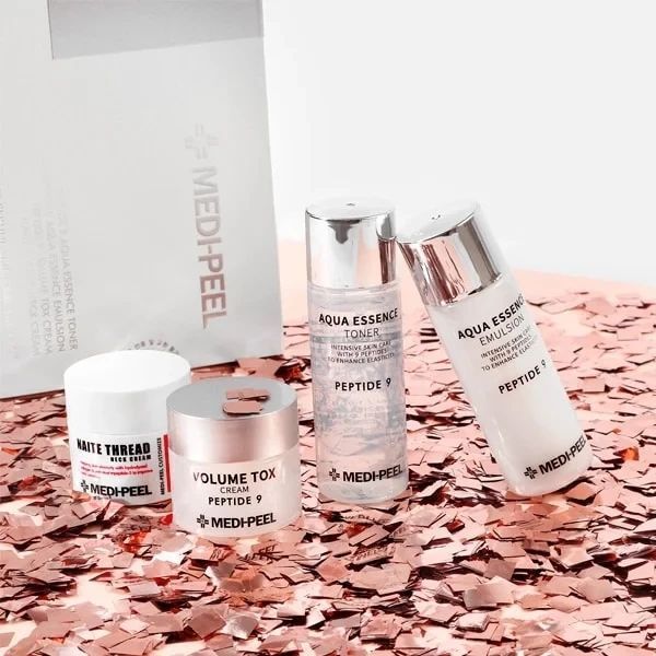 Набір міні-засобів з пептидами Medi-Peel Peptide Skincare Trial Kit (toner/30ml + emulsion/30ml + cr/10g + cr/10g) NC000367 фото