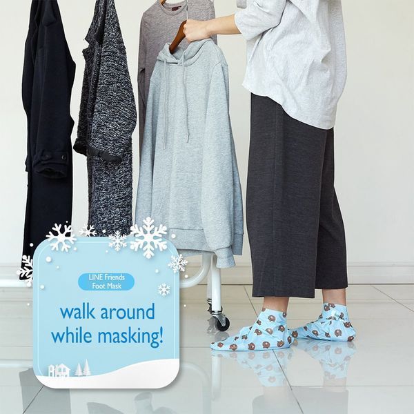 Маска для ніг відлущуюча Mediheal Line Friends Paraffin Foot Mask (1 пара) NC000369 фото