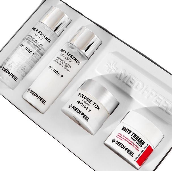 Набір міні-засобів з пептидами Medi-Peel Peptide Skincare Trial Kit (toner/30ml + emulsion/30ml + cr/10g + cr/10g) NC000367 фото