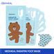 Маска для ніг відлущуюча Mediheal Line Friends Paraffin Foot Mask (1 пара) NC000369 фото 7