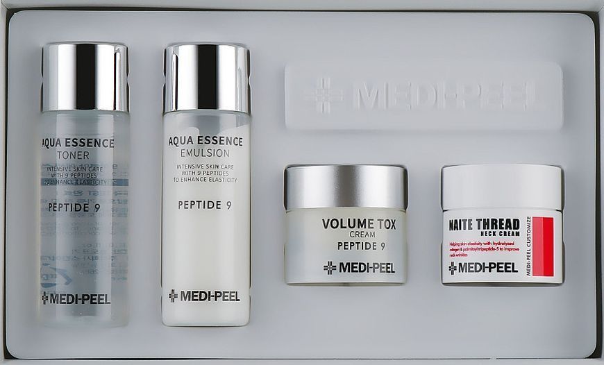 Набір міні-засобів з пептидами Medi-Peel Peptide Skincare Trial Kit (toner/30ml + emulsion/30ml + cr/10g + cr/10g) NC000367 фото