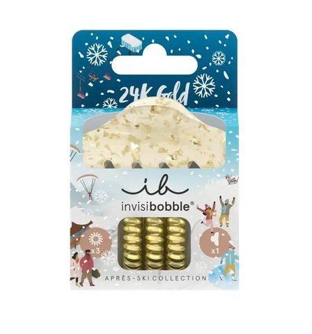 Подарунковий набір invisibobble GIFT SET Apres Ski Golden Glamour NC002803 фото