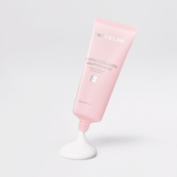 Маска-плівка для пружності та сяйва шкіри SKIN&LAB 3D PDRN &times; Collagen Wrapping Mask, 70 мл NC003969 фото