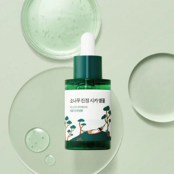 Заспокійлива сироватка з екстрактом голок сосни ROUND LAB Pine Calming Cica Ampoule 30 ml NC000489 фото