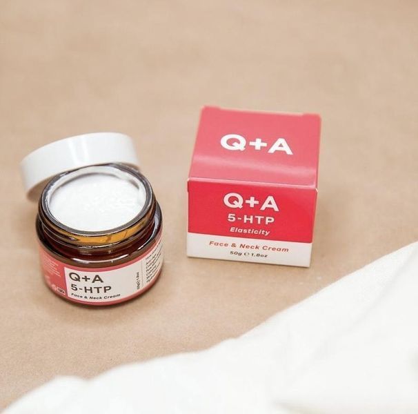 Розгладжуючий крем для обличчя та шиї Q+A 5-HTP Face & Neck Cream, 50 г NC000190 фото