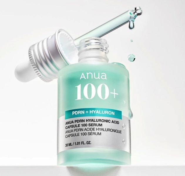 Сироватка для сяяння шкіри з полінуклеотидами ANUA PDRN Hyaluronic Acid Capsule 100 Serum, 30 мл NC003856 фото