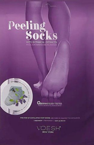 Шкарпетки-пілінги з AHA +17 рослинних екстрактів VOESH Peeling Socks with Plant-based AHA + 17 Botanical Extracts, 40 мл NC003267 фото
