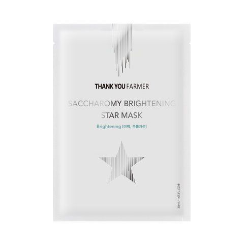 Тканинна маска для сяйва шкіри THANK YOU FARMER Saccharomy Brightening Star Mask 30 ml NC002550 фото