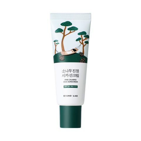 Сонцезахисний крем з екстрактом голок сосни ROUND LAB Pine Calming Cica Sunscreen, 40 мл NC003779 фото