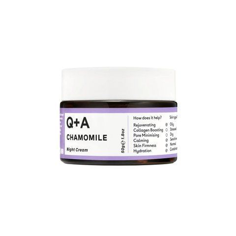 Нічний крем для обличчя на основі ромашки Q+A Chamomile Calming Night Cream, 50 г NC000191 фото