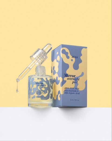 Нічна мультикислотна пілінг-сироватка HUGS Mirror overnight peel 30 мл NC002593 фото
