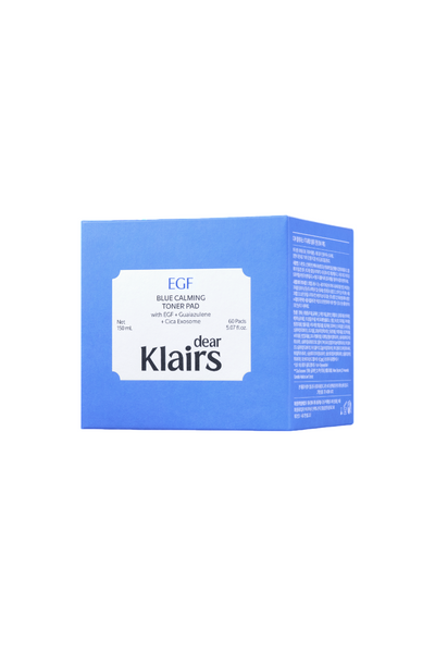 Заспокійливі тонізуючі пади Dear Klairs EGF Blue Calming Toner Pad, 60 шт NC004207 фото