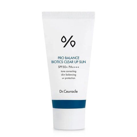 Сонцезахисний освітлюючий крем з пробіотиками Dr. Ceuracle Pro Balance Biotics Clear Up Sun SPF 50+ PA++++, 50 мл NC001070 фото