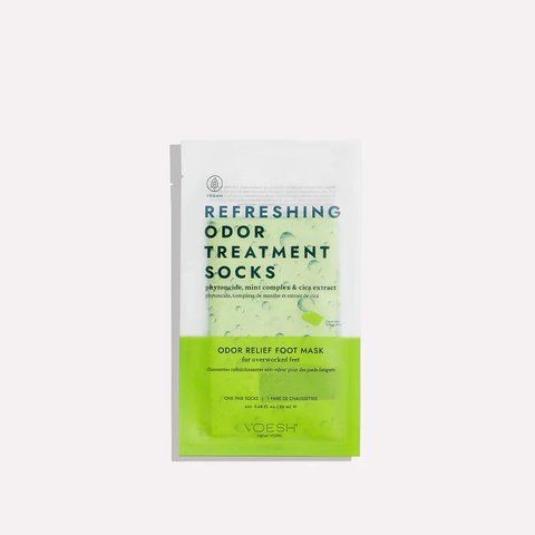 Шкарпетки-маска для ніг освіжальні з м'ятою VOESH Refreshing Odor Treatment Socks Odor Relief Foot Mask, 20 мл NC003266 фото