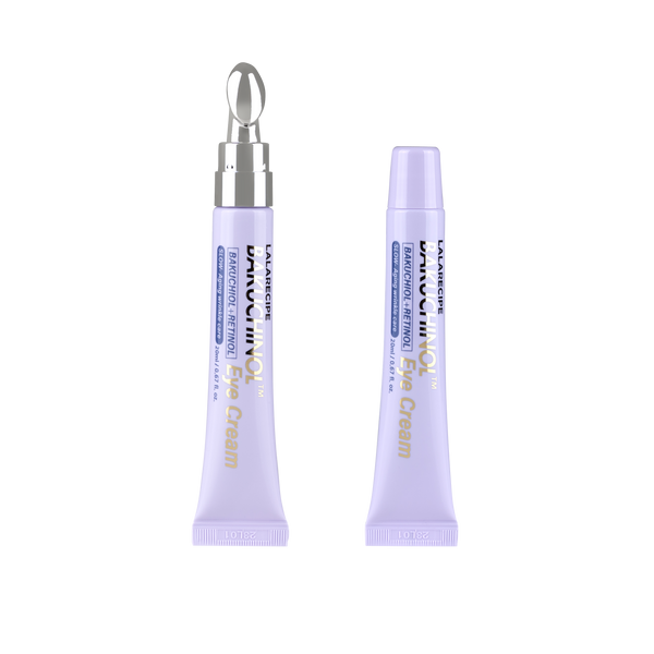 Крем для зони навколо очей з бакучіолом LALARECIPE Bakuchinol Eye Cream, 20 мл + 20 мл NC003307 фото