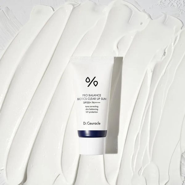 Сонцезахисний освітлюючий крем з пробіотиками Dr. Ceuracle Pro Balance Biotics Clear Up Sun SPF 50+ PA++++, 50 мл NC001070 фото