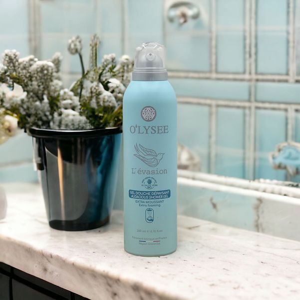 Очищуюча гель-піна для душу O'LYSEE Extra Foaming Shower Gel L&rsquo;évasion, 200 мл NC004662 фото