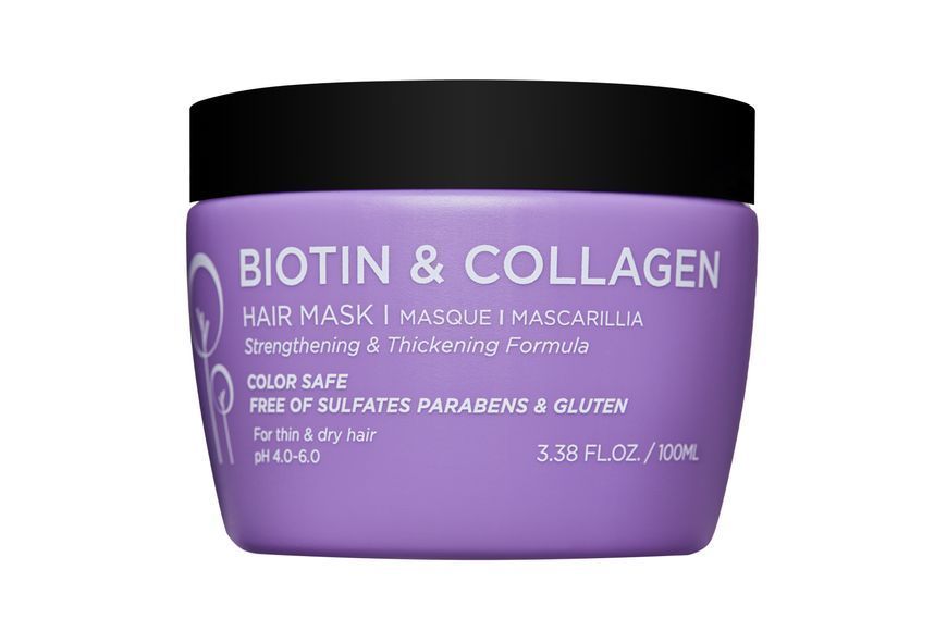 Набір для тонкого та ламкого волосся з косметичкою Luseta Beauty Biotin & Collagen Jet-Set Hair Strengthen Kit, 60мл + 60 мл + 100 мл + 100 мл NC003227 фото