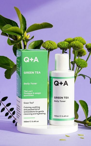 Тонер заспокійливий для обличчя з зеленим чаєм Q+A Green Tea Daily Toner, 100ml NC000183 фото