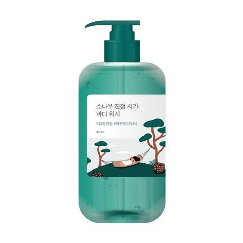 Заспокійливий гель для душу з екстрактом голок сосни ROUND LAB Pine Calming Cica Body Wash 400 ml NC002279 фото