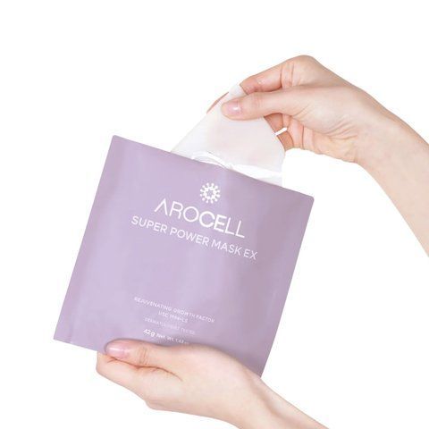 Гідрогелева маска з колагеном та 10 видами гіалуронової кислоти Arocell Super Power Mask EX, 42 г NC003228 фото