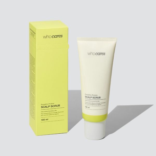 Кислотний скраб-пілінг для шкіри голови WhoCares Pumpkin Protein Scalp Scrub, 180 мл NC004250 фото
