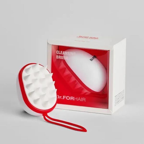Силіконова масажна щітка для миття голови Dr.FORHAIR Cleansing Scalp Brush NC001313 фото