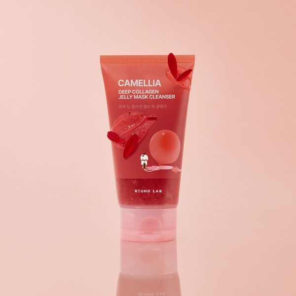 Очищувальний гель-маска з екстрактом камелії та колагеном ROUND LAB Camellia Deep Collagen Jelly Mask Cleanser, 150 мл NC004095 фото