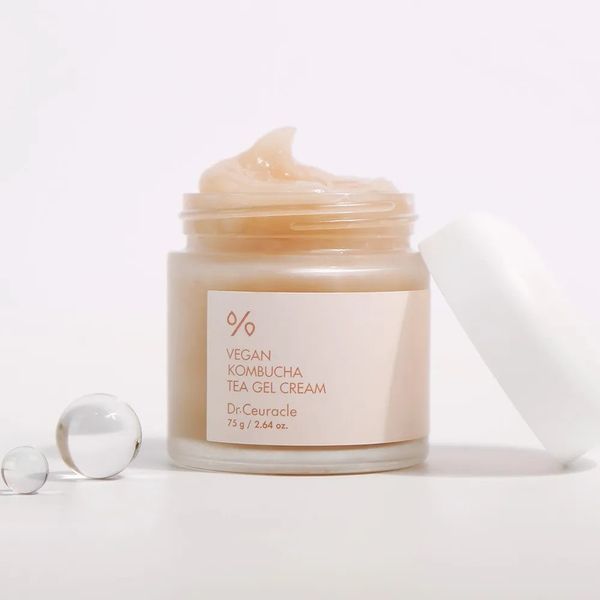 Веганський крем-гель з екстрактом комбучі Dr.Ceuracle Vegan Kombucha Tea Gel Cream, 75 г NC001063 фото
