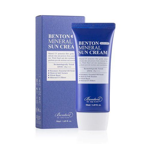 Сонцезахисний крем на мінеральній основі Benton Skin Fit Mineral Sun Cream SPF50 PA++++, 50 мл NC001151 фото