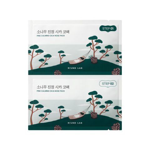 Смужки для носа з екстрактом голок сосни ROUND LAB Pine Calming Cica Nose Pack, 5 шт NC004096 фото