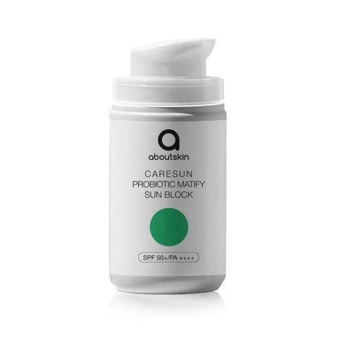 Матуючий та протизапальний сонцезахисний крем About skin Caresun Probiotic Matify Sun Block SPF50+/PA++++, 30 мл NC004057 фото