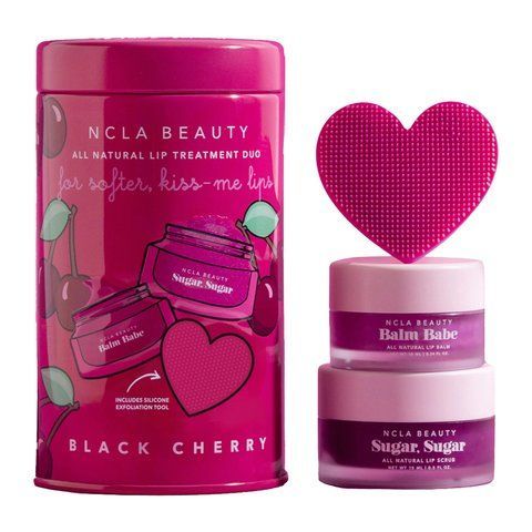 Подарунковий набір для догляду за губами &laquo;Вишня&raquo; NCLA Beauty Black Cherry Lip Care Set, 10 мл + 15 мл NC003062 фото
