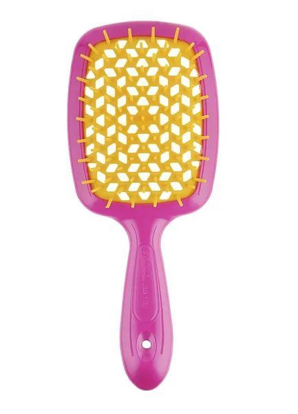 Гребінець для волосся Janeke Superbrush рожевий з жовтим NC000620 фото