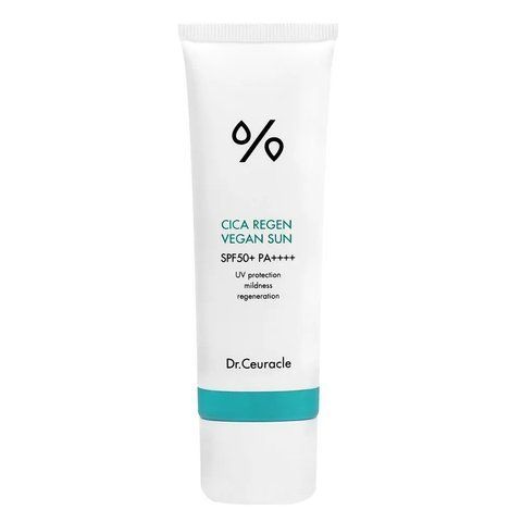 Сонцезахисний веганський крем з центелою азіатською Dr.Ceuracle Cica Regen Vegan Sun SPF50+/PA++++, 50 мл NC001159 фото