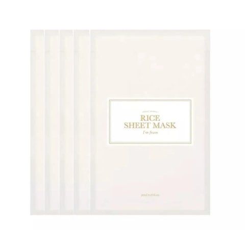 Зволожуюча тканинна маска з екстрактом рису I'M FROM Rice Sheet Mask 20 мл*5 шт NC002764 фото