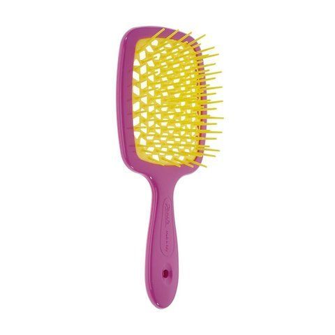Гребінець для волосся Janeke Superbrush рожевий з жовтим NC000620 фото