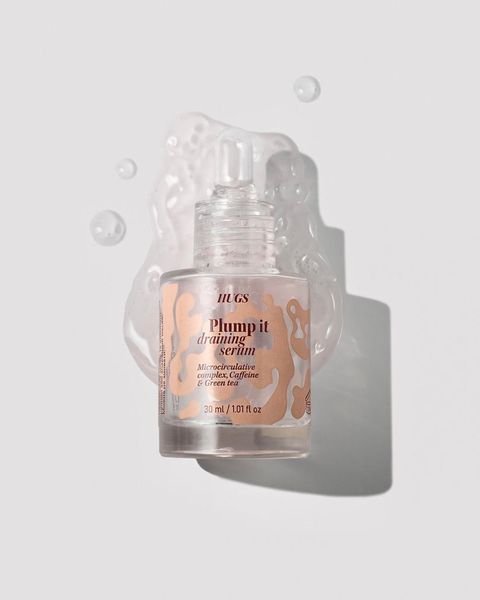 Масажна сироватка з протинабряковим комплексом HUGS Plump it draining serum 30 мл NC002596 фото
