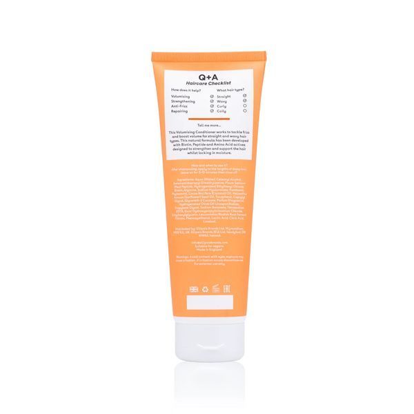 Кондиціонер для створення об'єму волосся Q+A Volumising Conditioner, 250 ml NC003110 фото