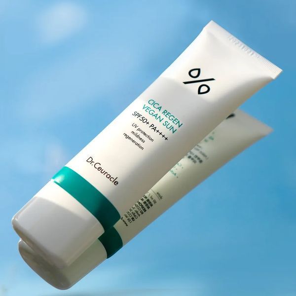 Сонцезахисний веганський крем з центелою азіатською Dr.Ceuracle Cica Regen Vegan Sun SPF50+/PA++++, 50 мл NC001159 фото