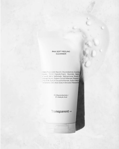 Гель для очищення обличчя з ефектом пілінгу TRANSPARENT-LAB PHA Soft peeling cleanser, 150 мл NC001643 фото