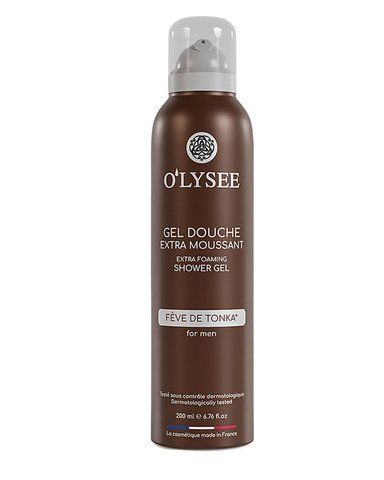 Гель-піна для душу для чоловіків з пряним ароматом O&rsquo;LYSEE F&egrave;ve de Tonka extra foaming shower gel, 200 мл NC004671 фото