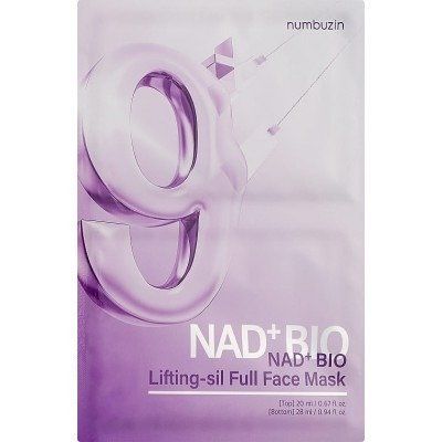 Ліфтинг-маска для обличчя з коензимом NAD Numbuzin № 9 NAD Bio Lifting Full Cover Facial Mask (+GWP), 1 шт NC004064 фото