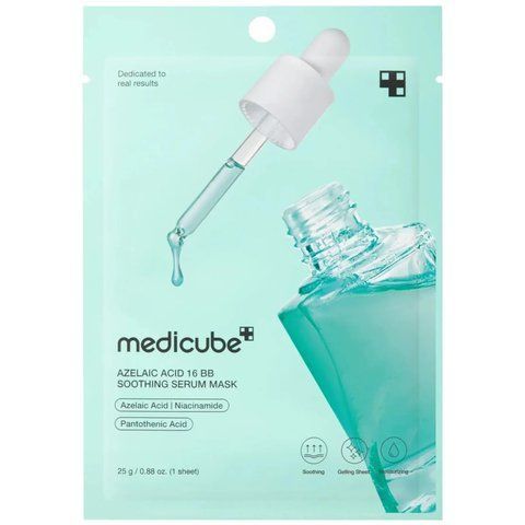 Заспокійлива тканинна маска-сироватка з азелаїновою кислотою Medicube Azelaic Acid 16 BB Calming Serum Mask, 1 шт NC004758 фото