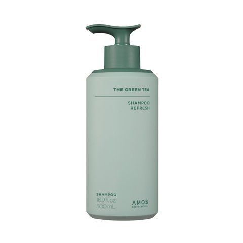 Освіжальний шампунь для тонкого волосся AMOS Professional The Green Tea Shampoo Refresh, 500 мл NC004019 фото