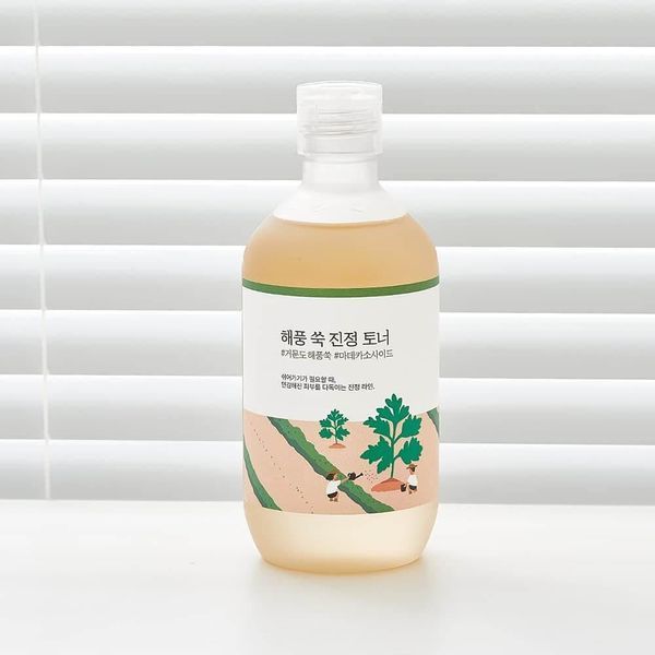 Заспокійливий тонер з морським полином ROUND LAB MUGWORT Calming Toner 300 ml NC000476 фото