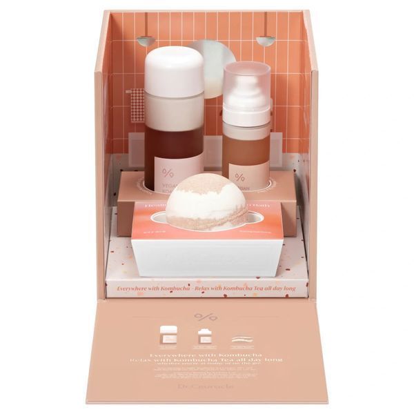 Веганський набір з екстрактом комбучі та чорного чаю Dr.Ceuracle Vegan Kombucha Tea Relaxing Care Set, 3 в 1 NC004144 фото